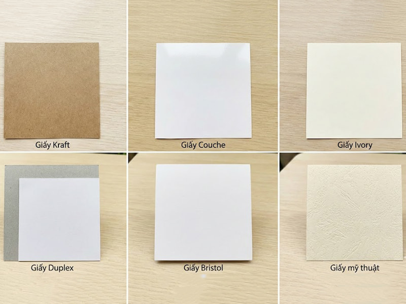 In hộp giấy chất lượng, nâng tầm giá trị thương hiệu 4 Phân loại chất liệu giấy in hộp phổ biến hiện nay
